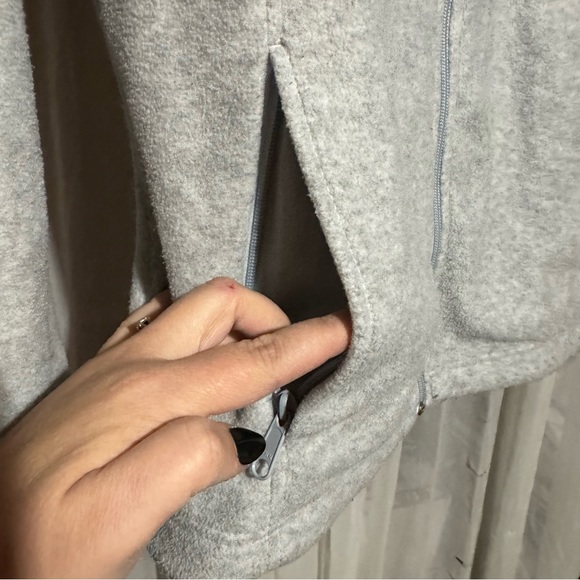Columbia Fleece Full Zip Light Gray Jacket Size XL - Picture 3 of 10